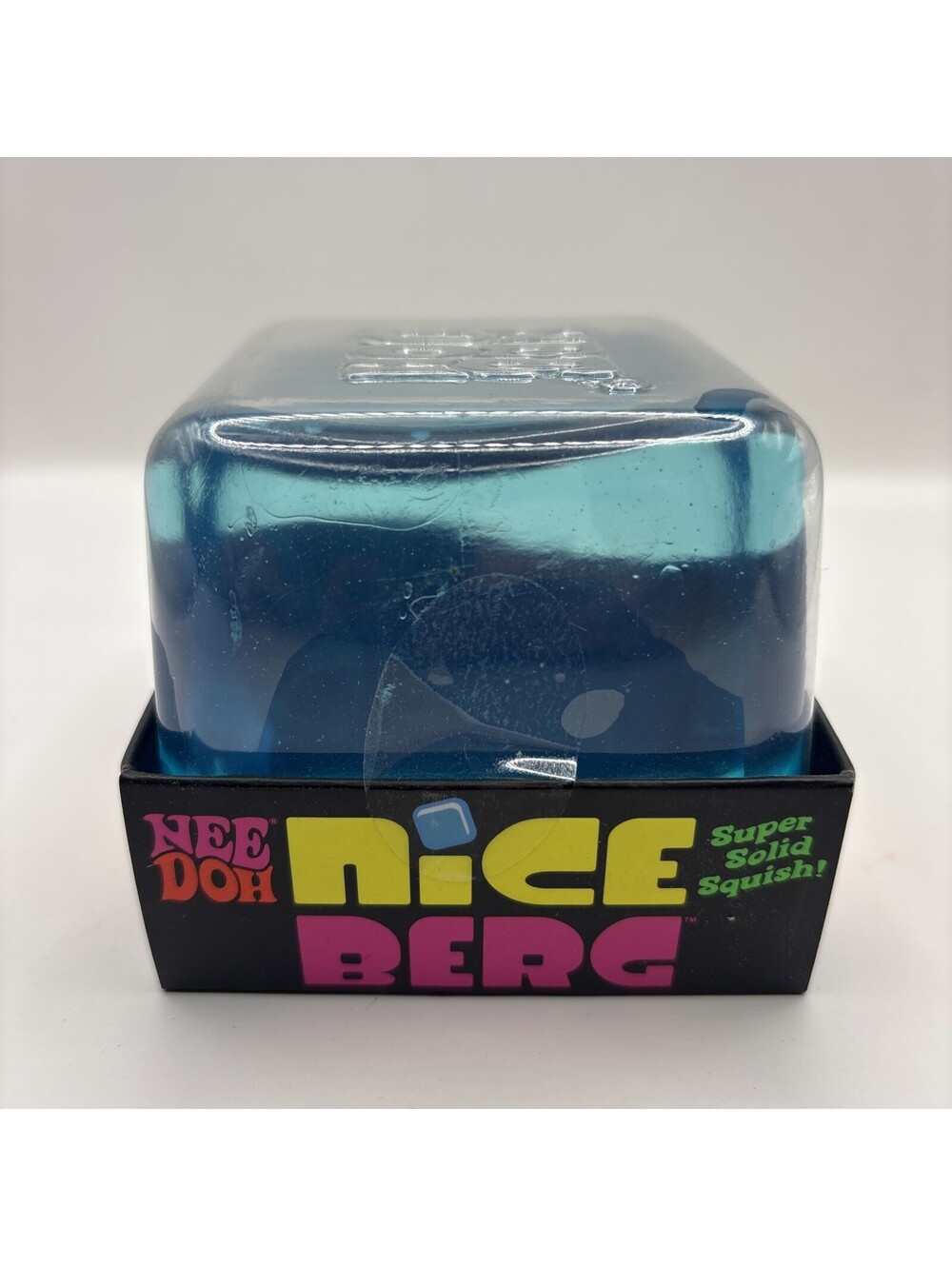 NeeDoh Nice Berg Blue XL Giant Nee Doh Niceberg Solid Squish Cube Block - NEW